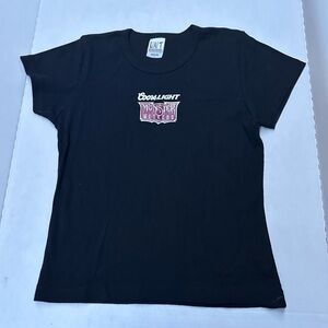 Y2k Coors light monster weekend babydoll tshirt sz large